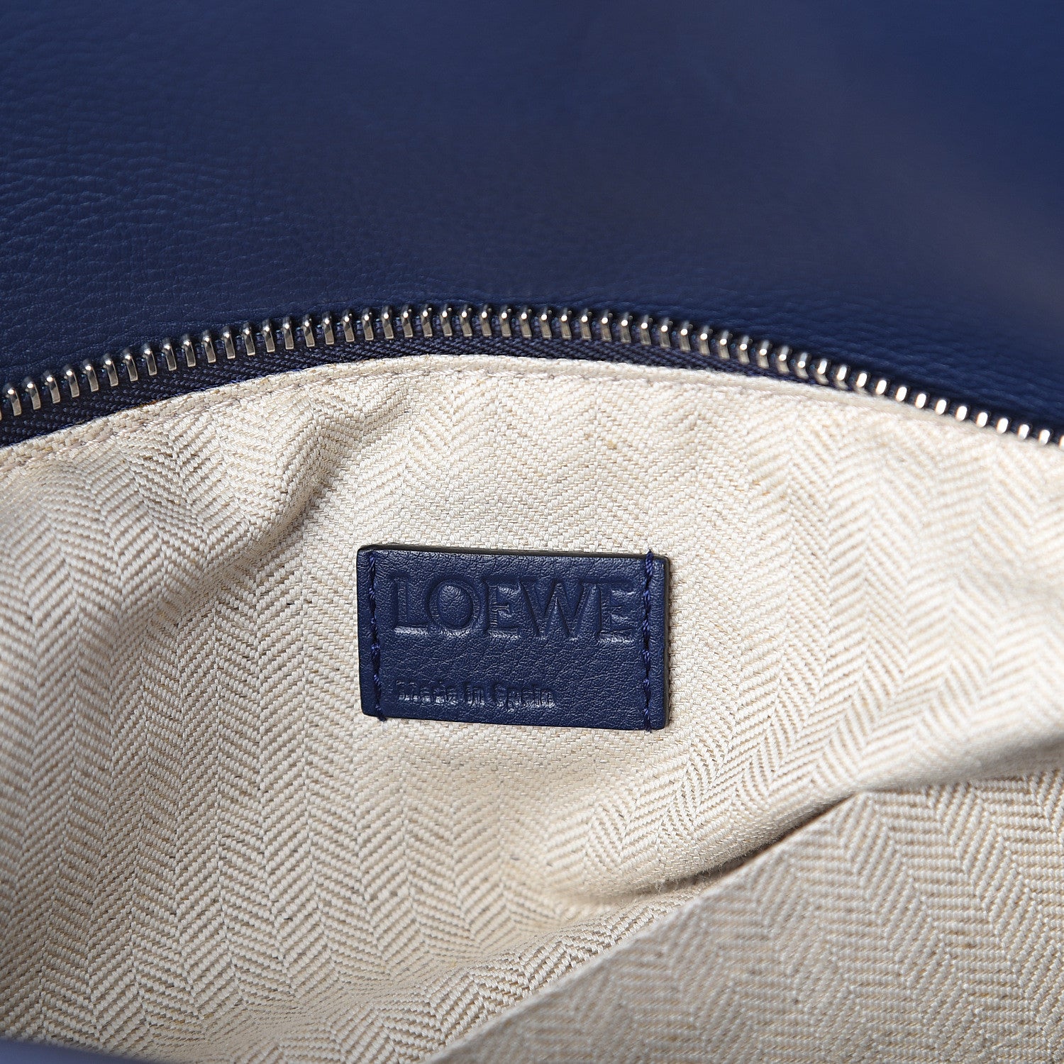 Loewe Calfskin Large Puzzle Bag Deep Blue 5 of 8