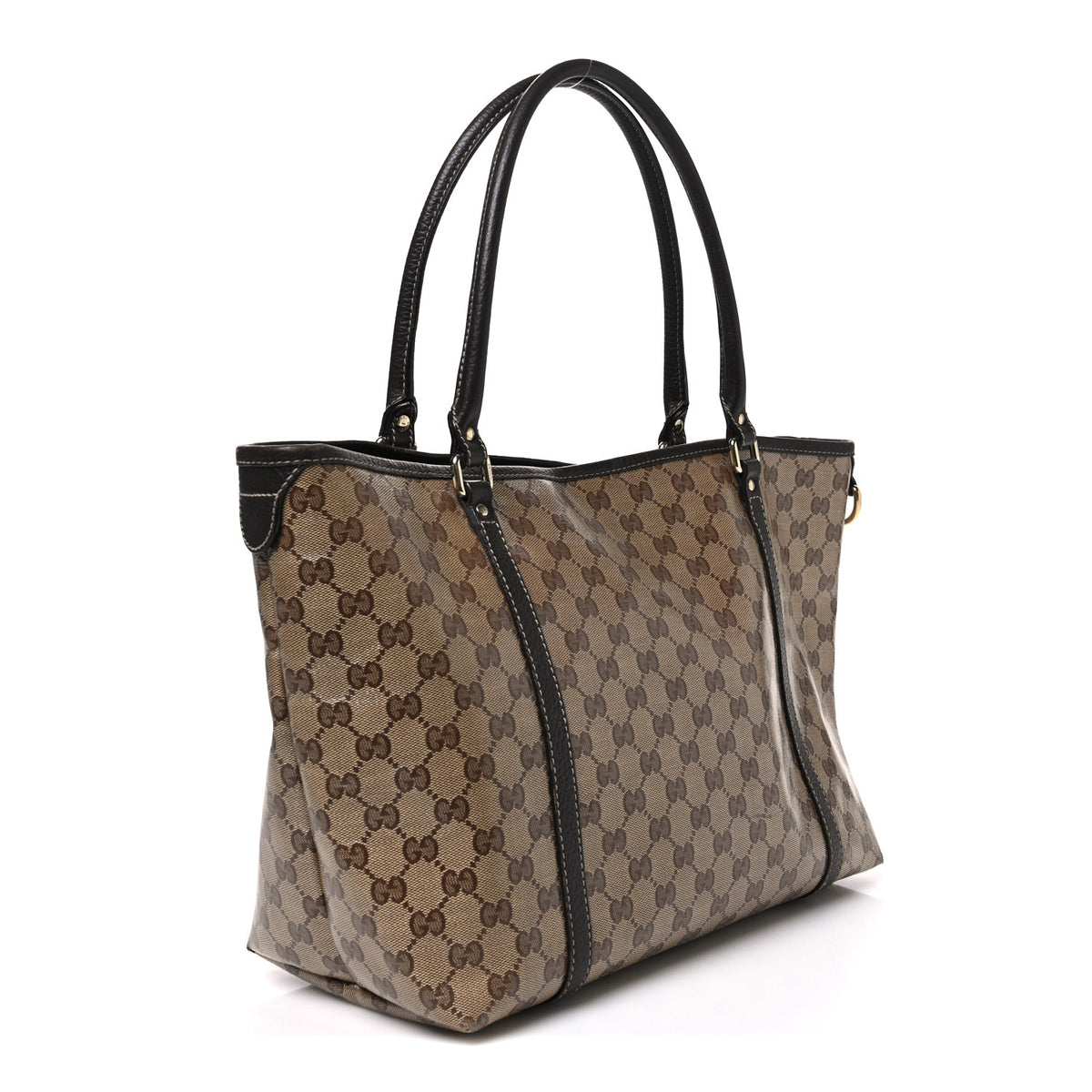 Crystal Monogram Medium Joy Tote Beige Ebony Testa di Moro