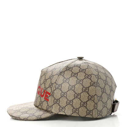 Gucci GG Supreme Monogram Boutique Print Baseball Hat M Beige 4 of 10