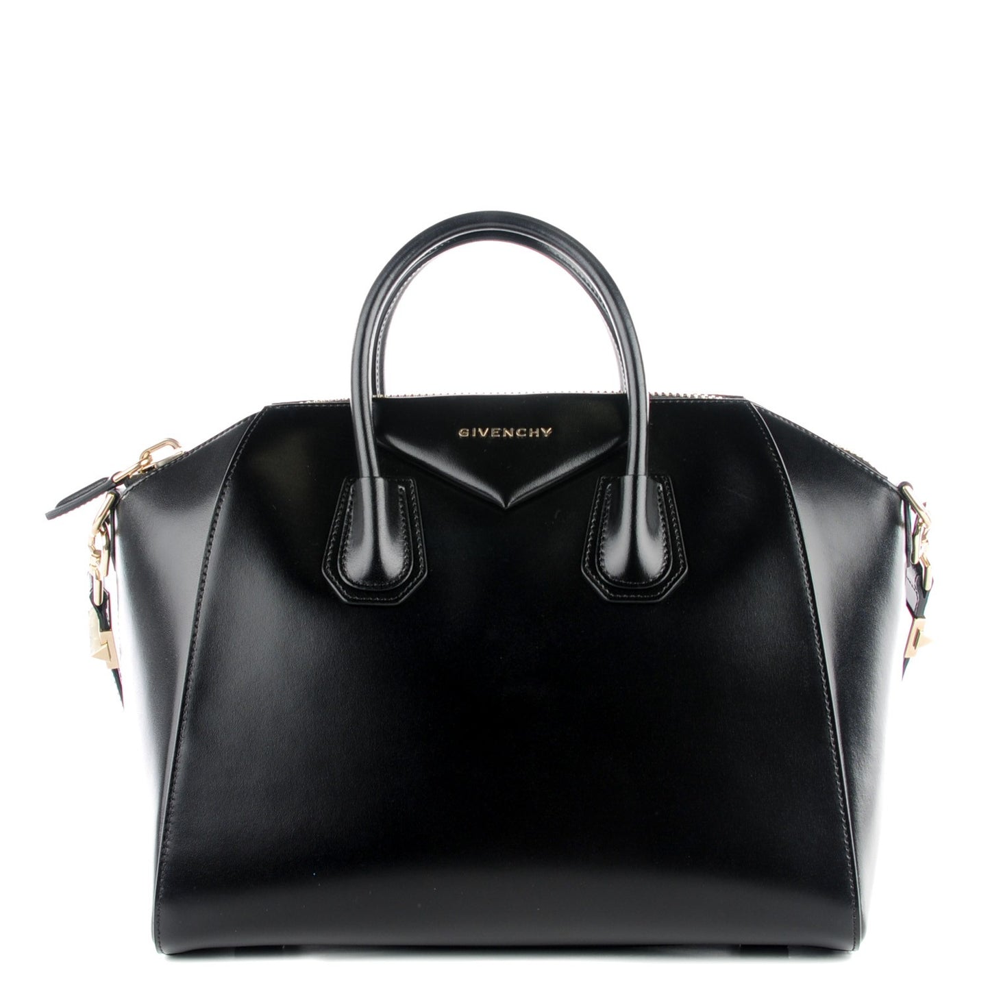 Buffed Calfskin Medium Antigona Black