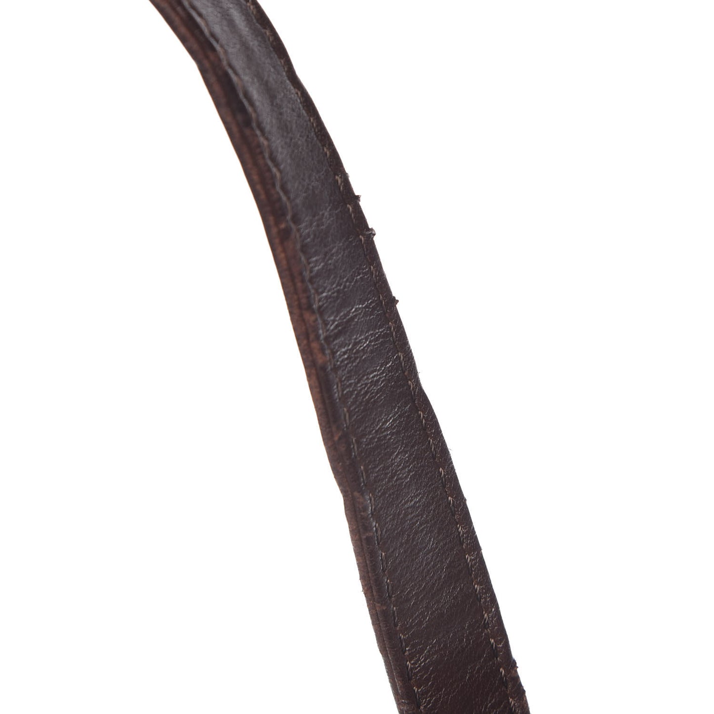 Deerskin Drawstring Shoulder Bag Brown