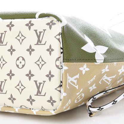 Louis Vuitton Monogram Giant Neverfull MM Kaki 10 of 11