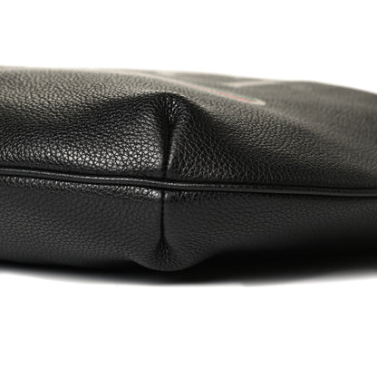 Gucci Grained Calfskin Logo Half Moon Hobo Black 6 of 14