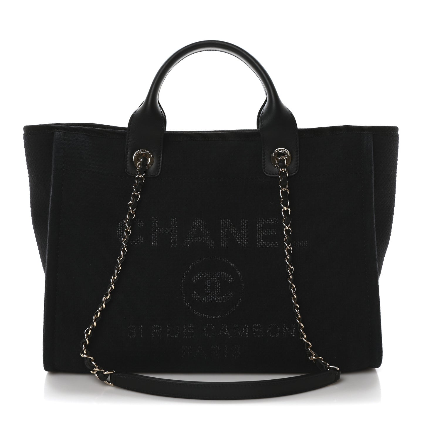 Mixed Fibers Small Deauville Tote Navy Blue