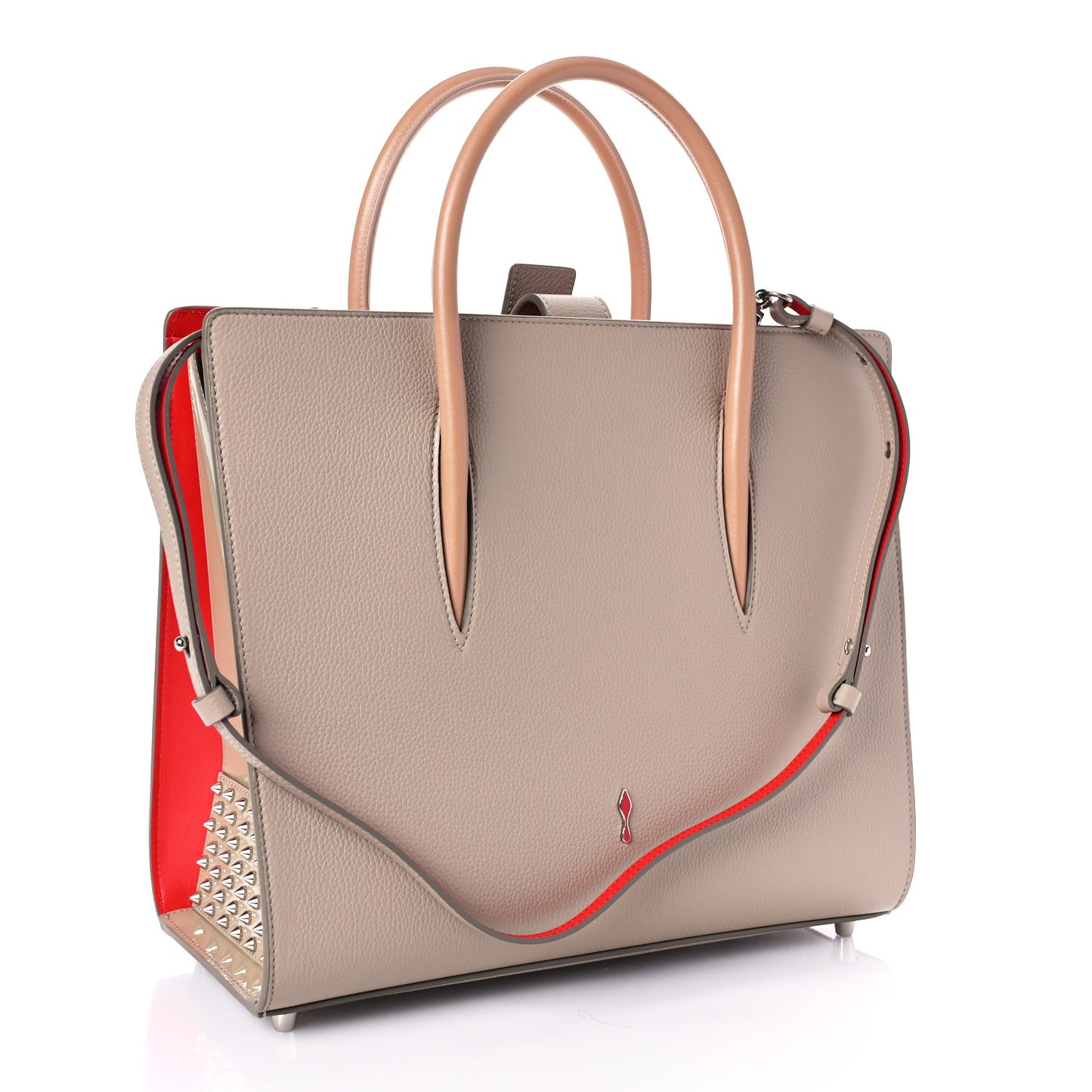 Calfskin Patent Studded Large Paloma Cashmere