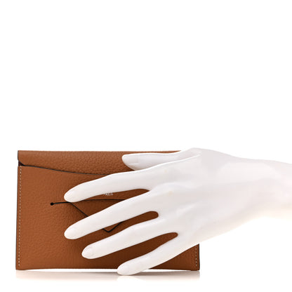 Moynat Taurillon Blush Envelope PP Camel 2 of 9