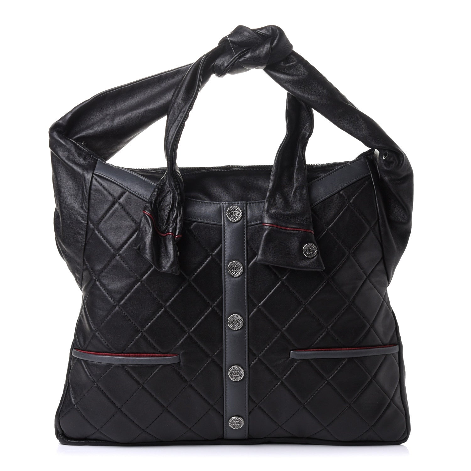 Chanel Lambskin Quilted Large Girl Bag Black 2 of 18