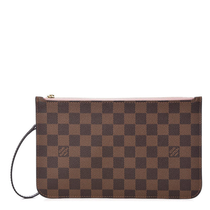 Louis Vuitton Damier Ebene Neverfull MM GM Pochette Rose Ballerine 1 of 6