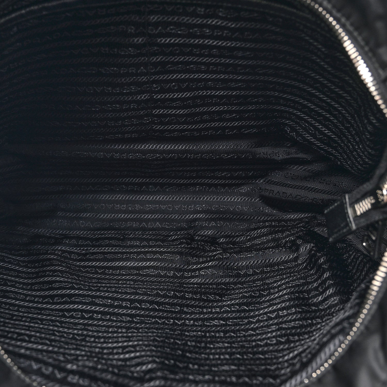 Prada Nylon Vela Baby Bag Black 6 of 11