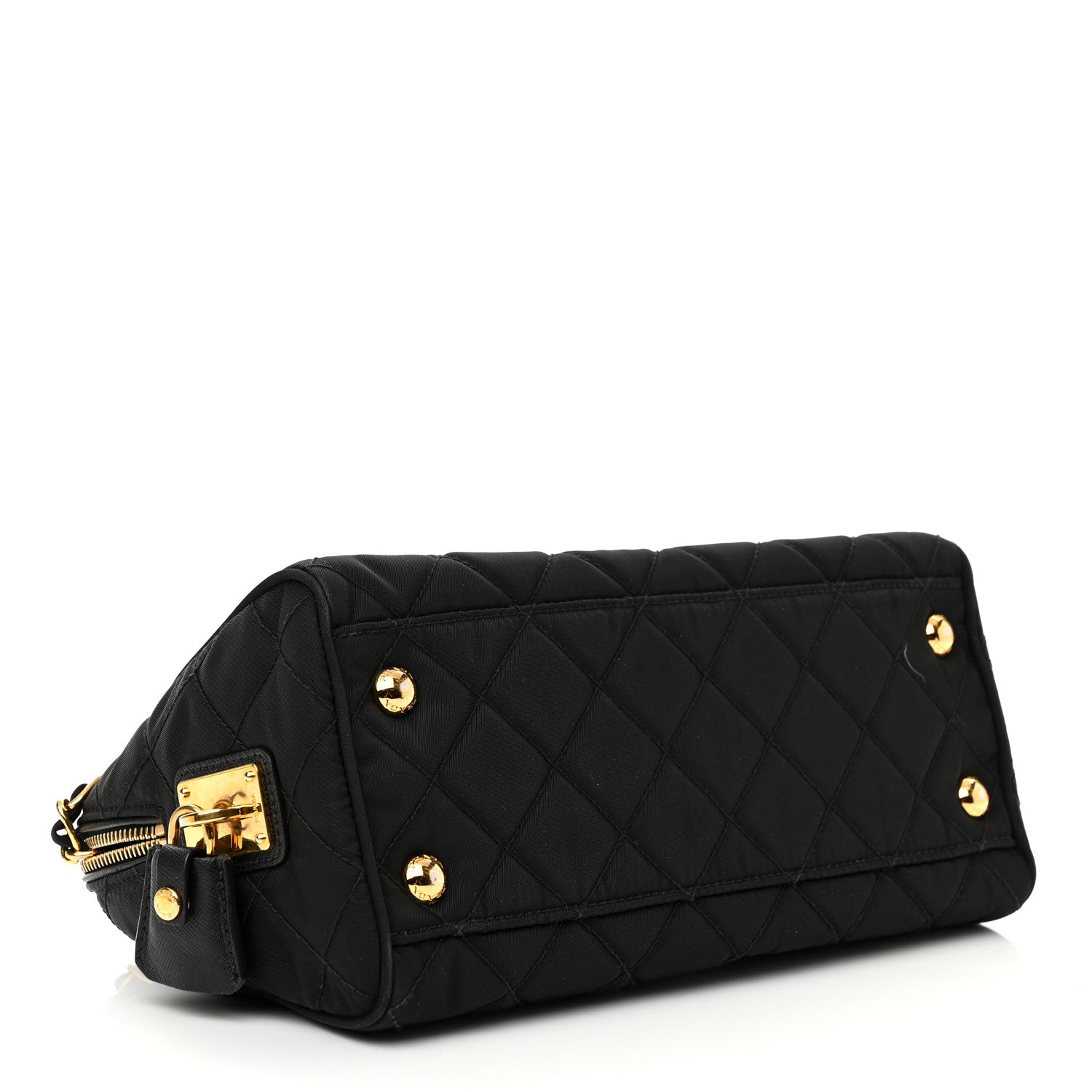 Prada Nylon Tessuto Impuntu Quilted Flap Black 4 of 9