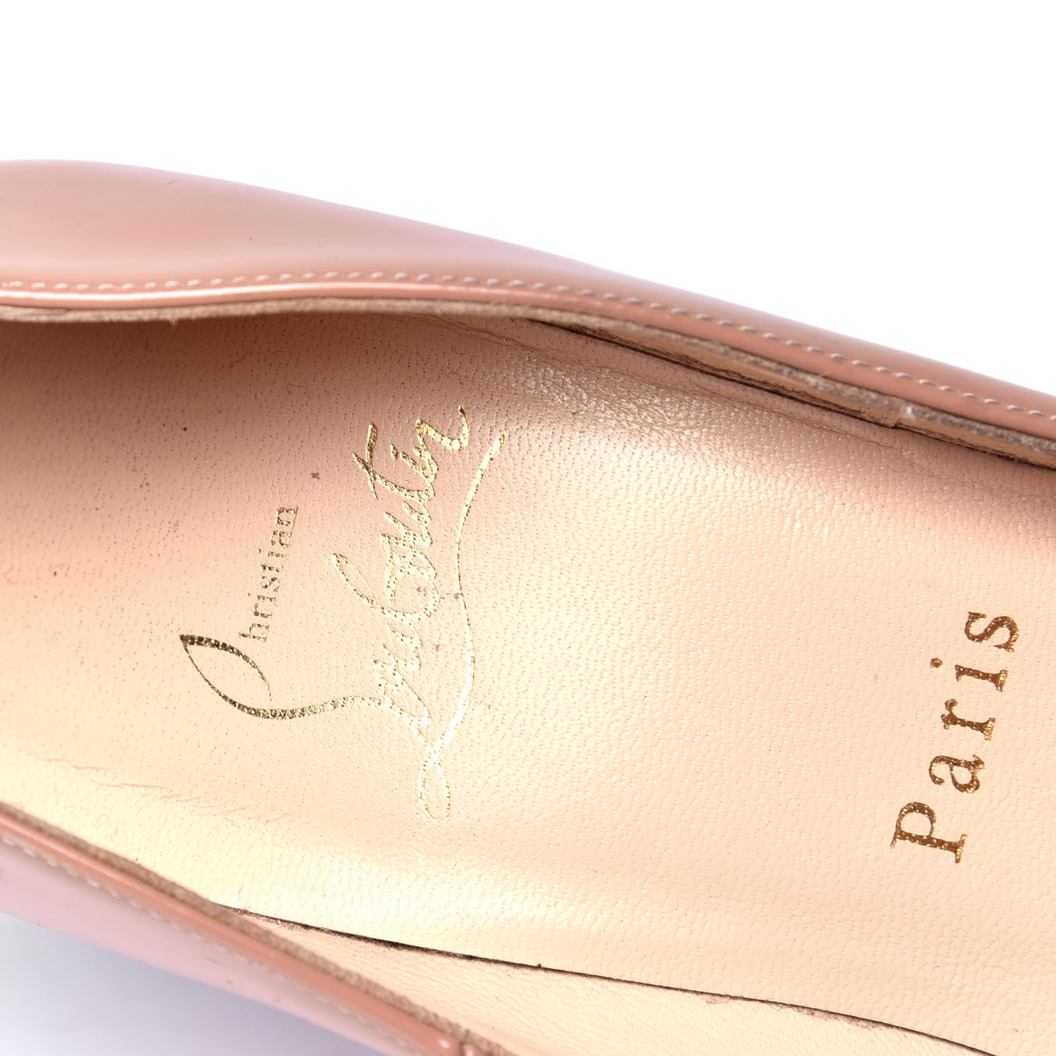 Christian Louboutin Patent So Kate 120 Pumps 37 Nude 6 of 6