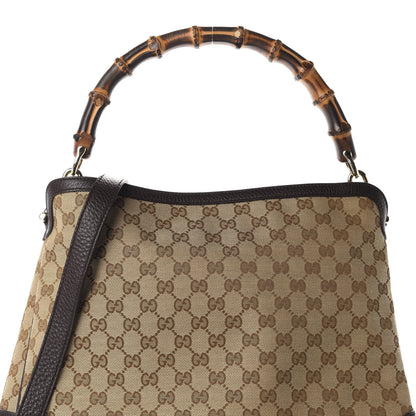 Gucci Monogram Medium Diana Bamboo Shoulder Bag Dark Brown 9 of 9