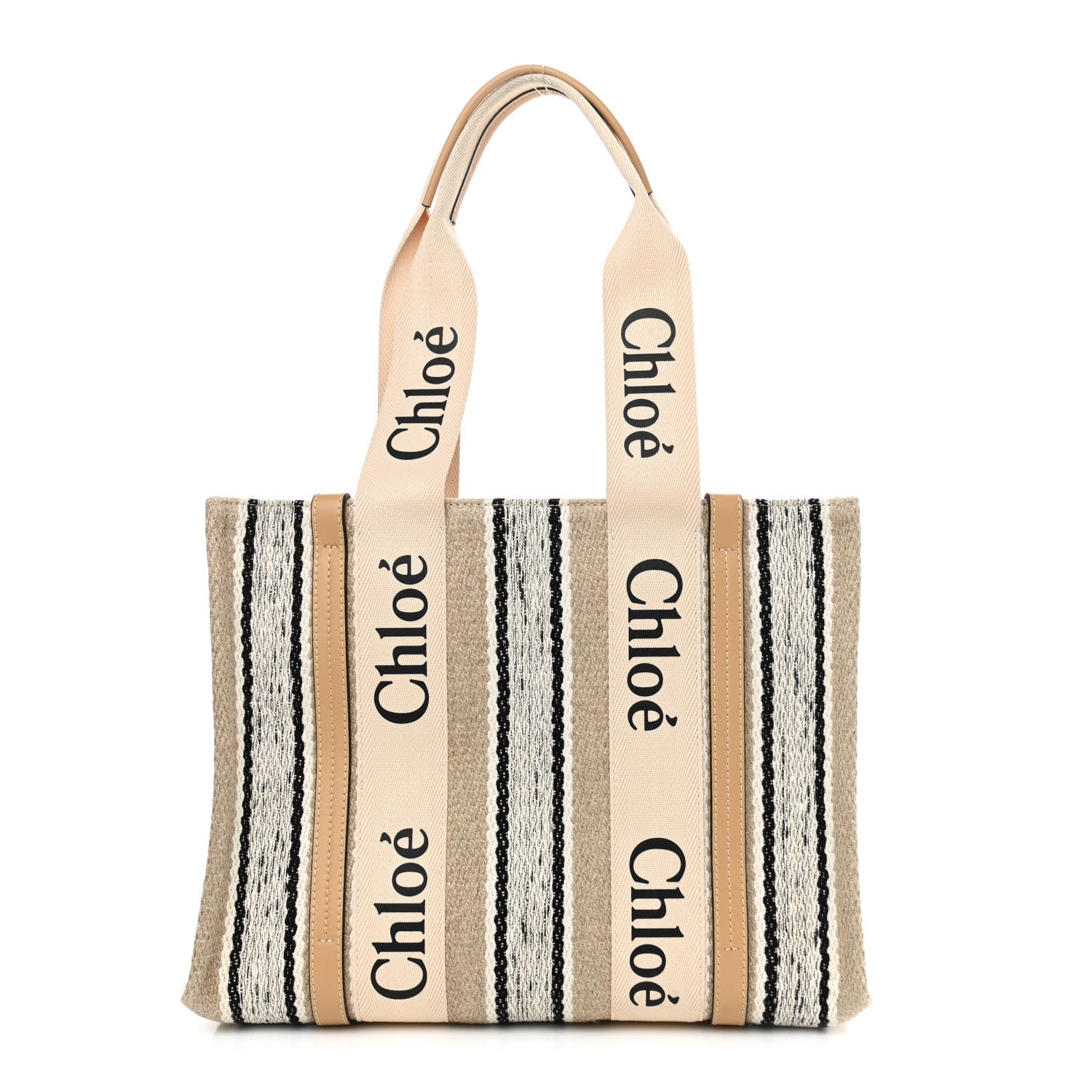 Chloe Knit Medium Woody Ribbon Tote Multicolor 1 of 11