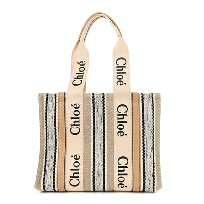 Chloe Knit Medium Woody Ribbon Tote Multicolor 1 of 11