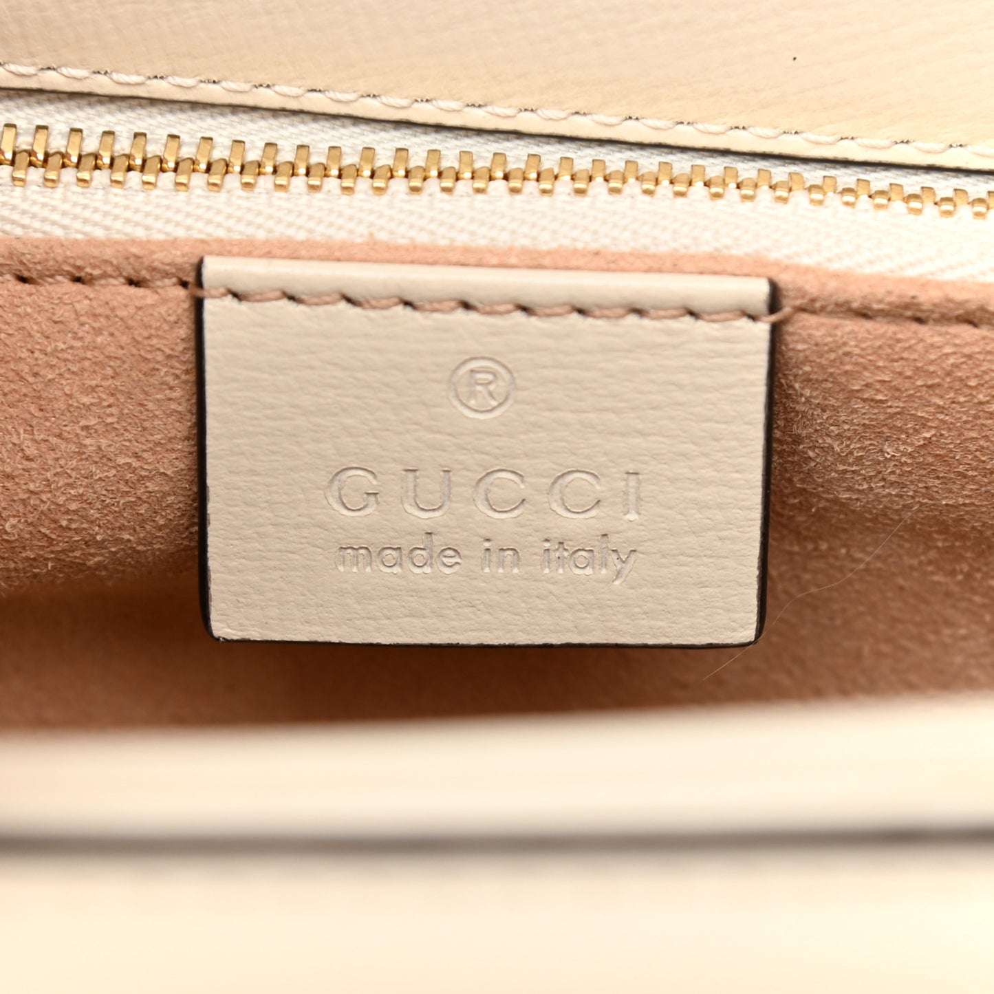 GG Supreme Monogram Horsebit 1955 Shoulder Bag Beige Mystic White