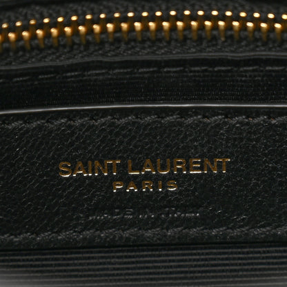 Saint Laurent Lambskin Quilted Cerniera Shoulder Bag Black 7 of 9
