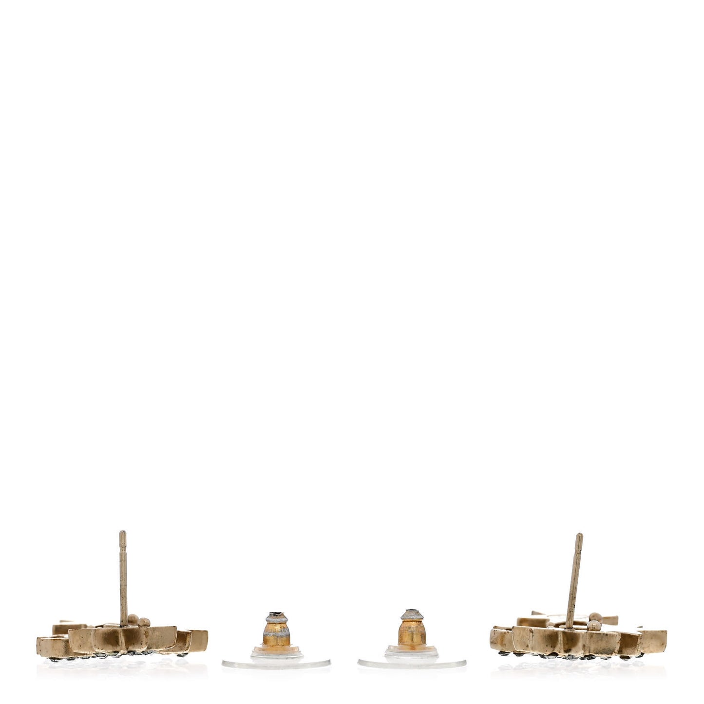 Crystal CC Star Earrings Gold