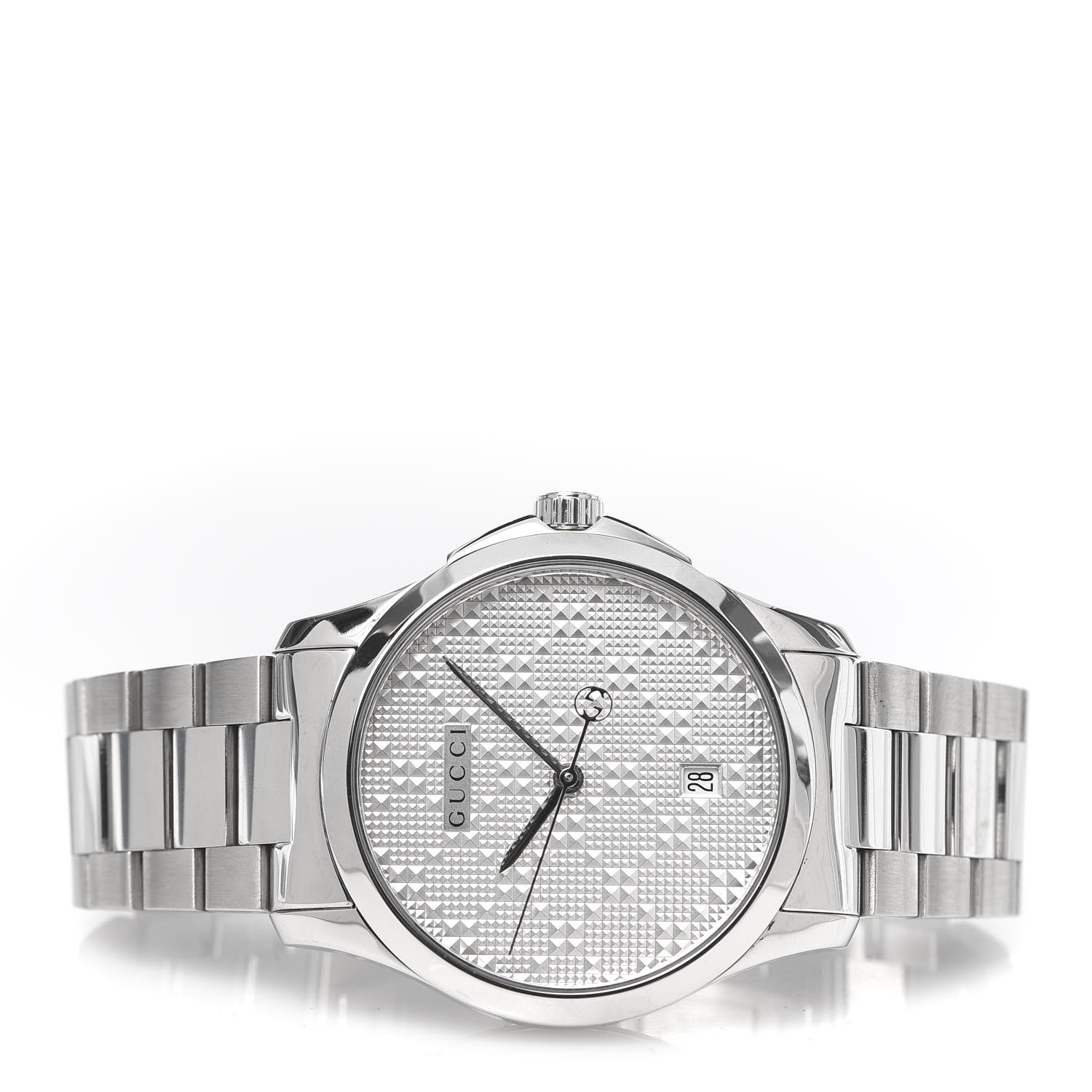 Gucci Stainless Steel 38mm G-Timeless Diamante Quartz Watch 3 of 6
