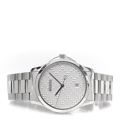 Gucci Stainless Steel 38mm G-Timeless Diamante Quartz Watch 3 of 6