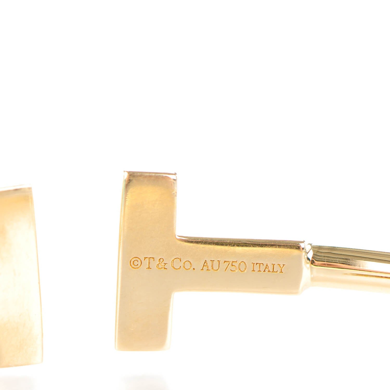 Tiffany 18K Yellow Gold T Wire Bracelet 3 of 5