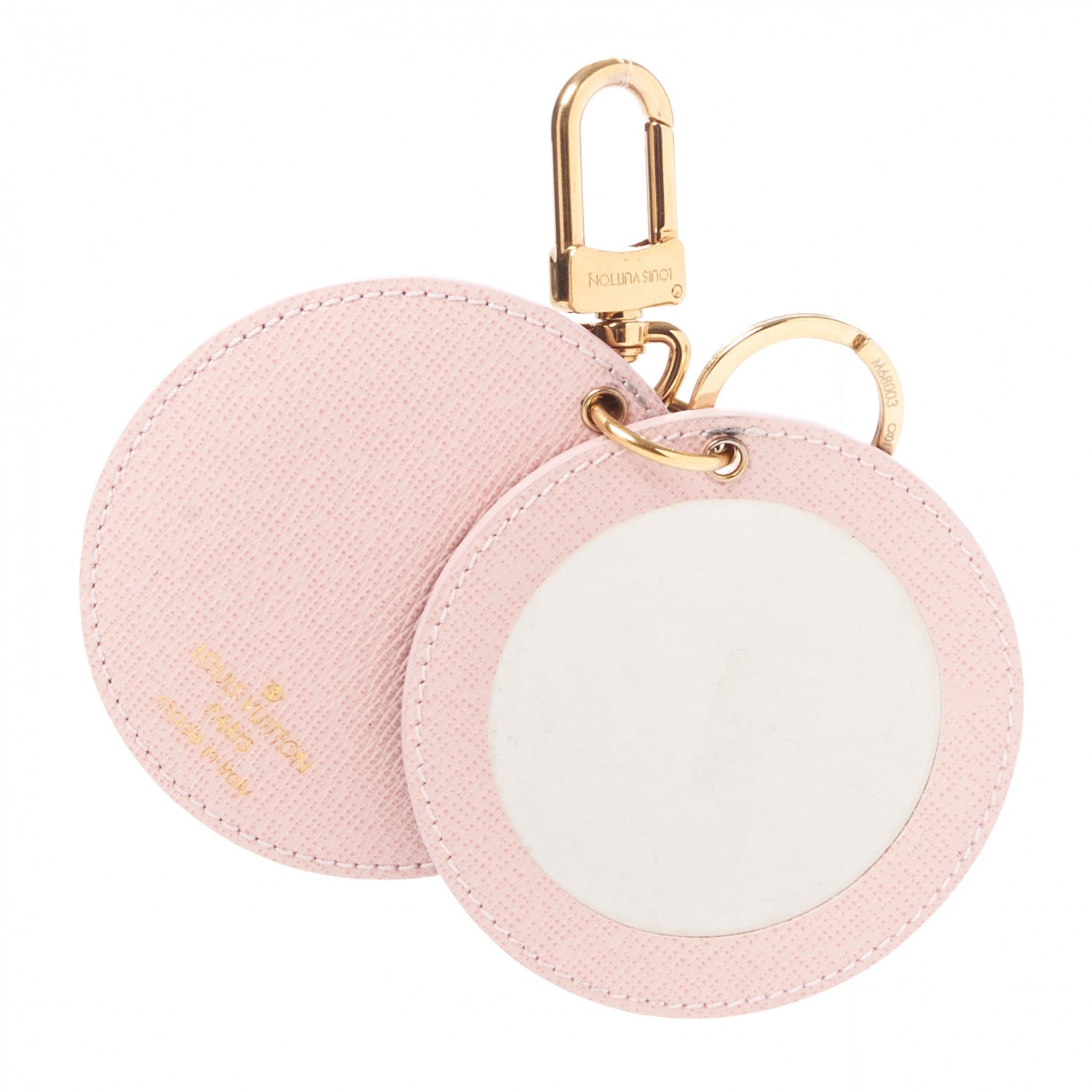 Louis Vuitton Monogram LV Mirror Bag Charm Key Holder Rose Ballerine 5 of 5