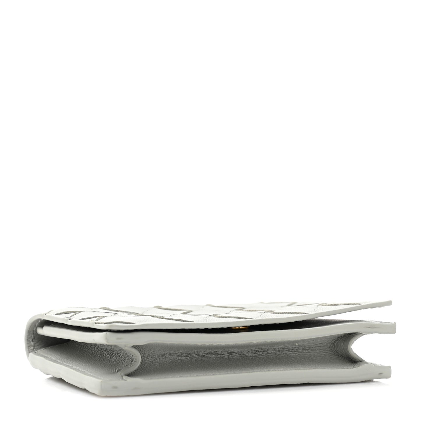 Nappa Intrecciato Card Case Agate Grey