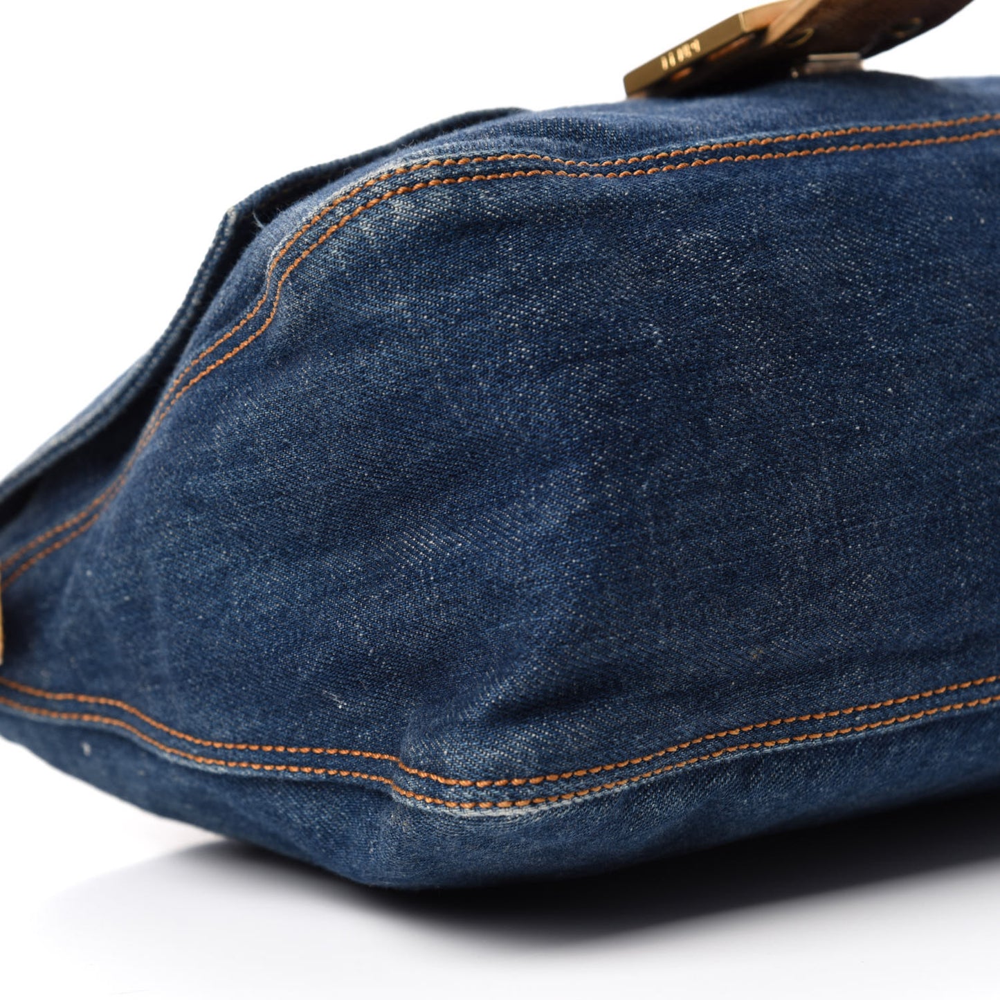 Denim Lizard Mama Baguette Blue