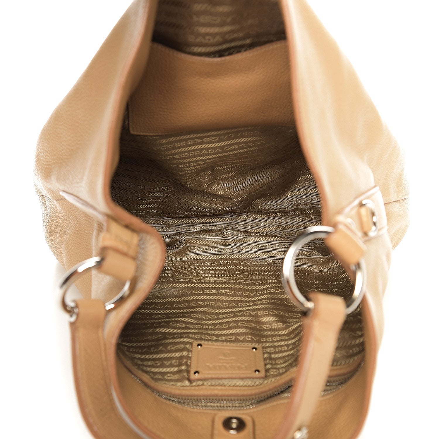 Prada Vitello Daino Sacca Hobo Sughero 4 of 11