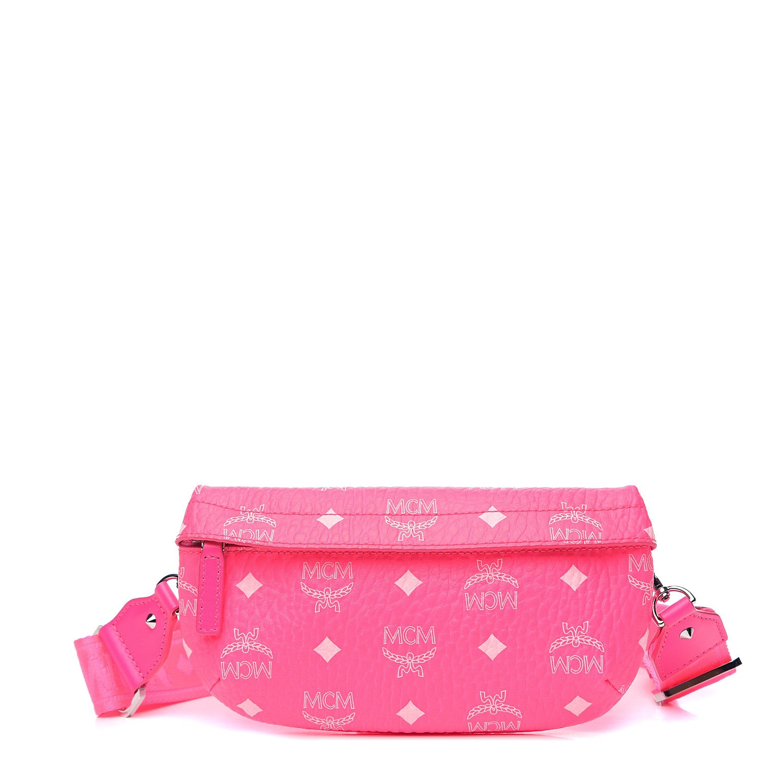 MCM Visetos Mini Crossbody Neon Pink 1 of 8