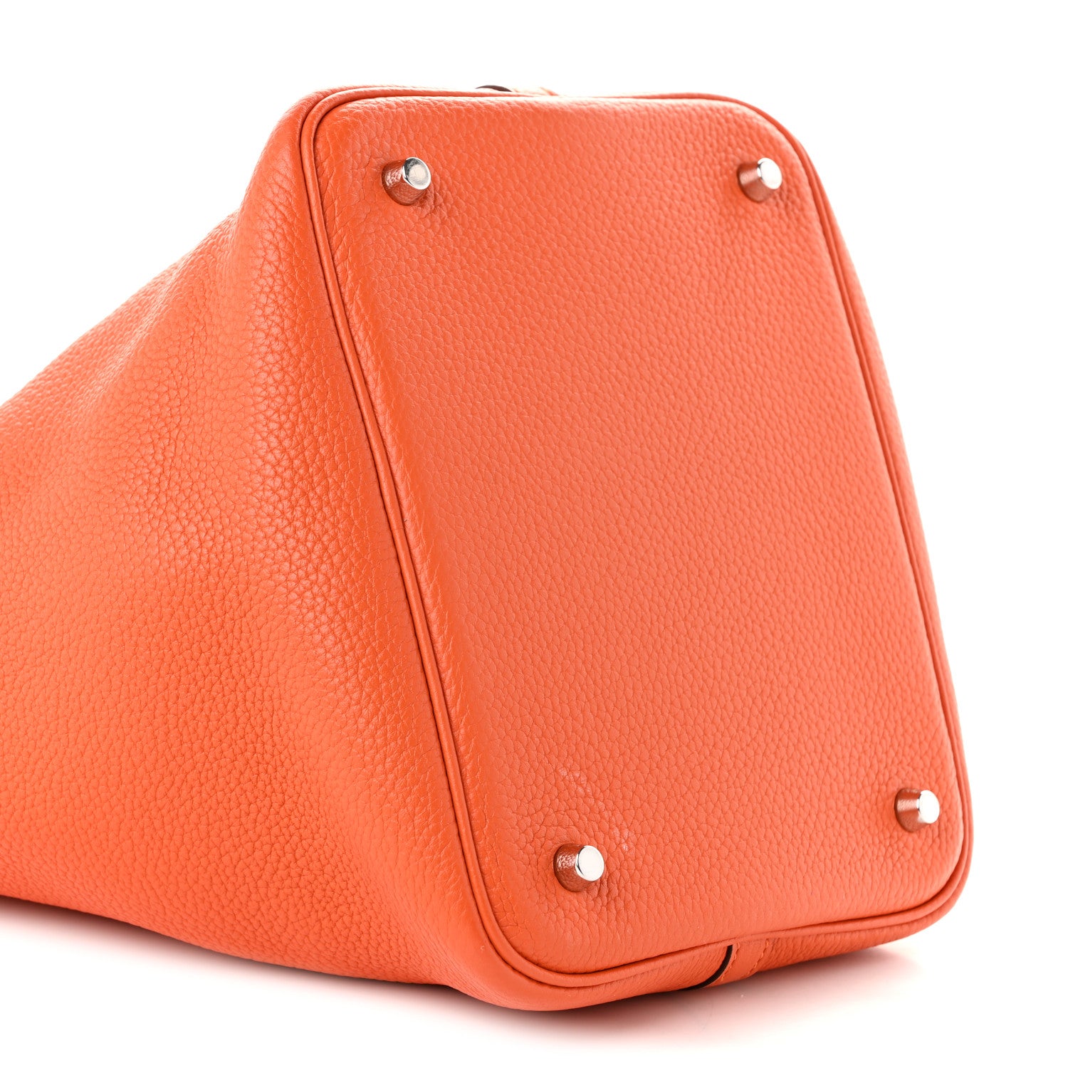Hermes Taurillon Clemence Picotin Lock 22 MM Orange 8 of 9
