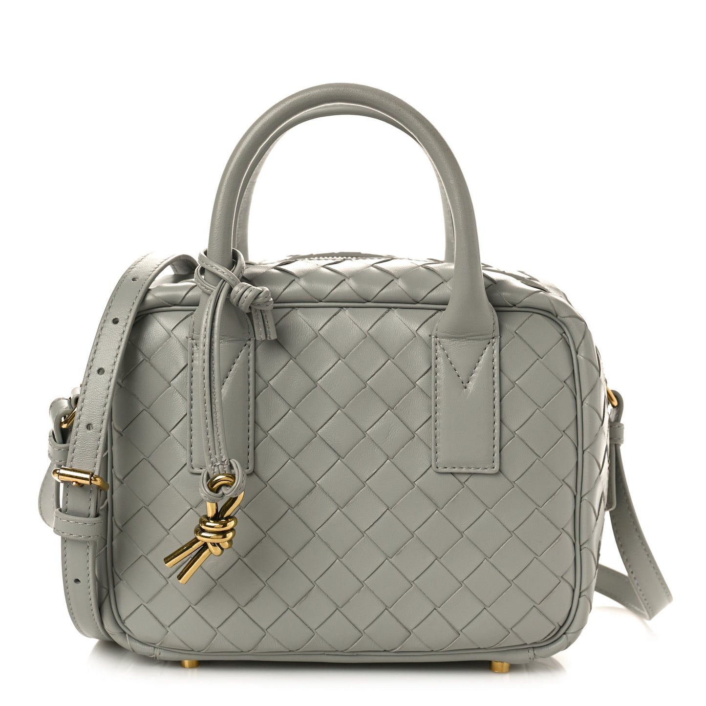 Lambskin Intrecciato Small Getaway Agate Grey