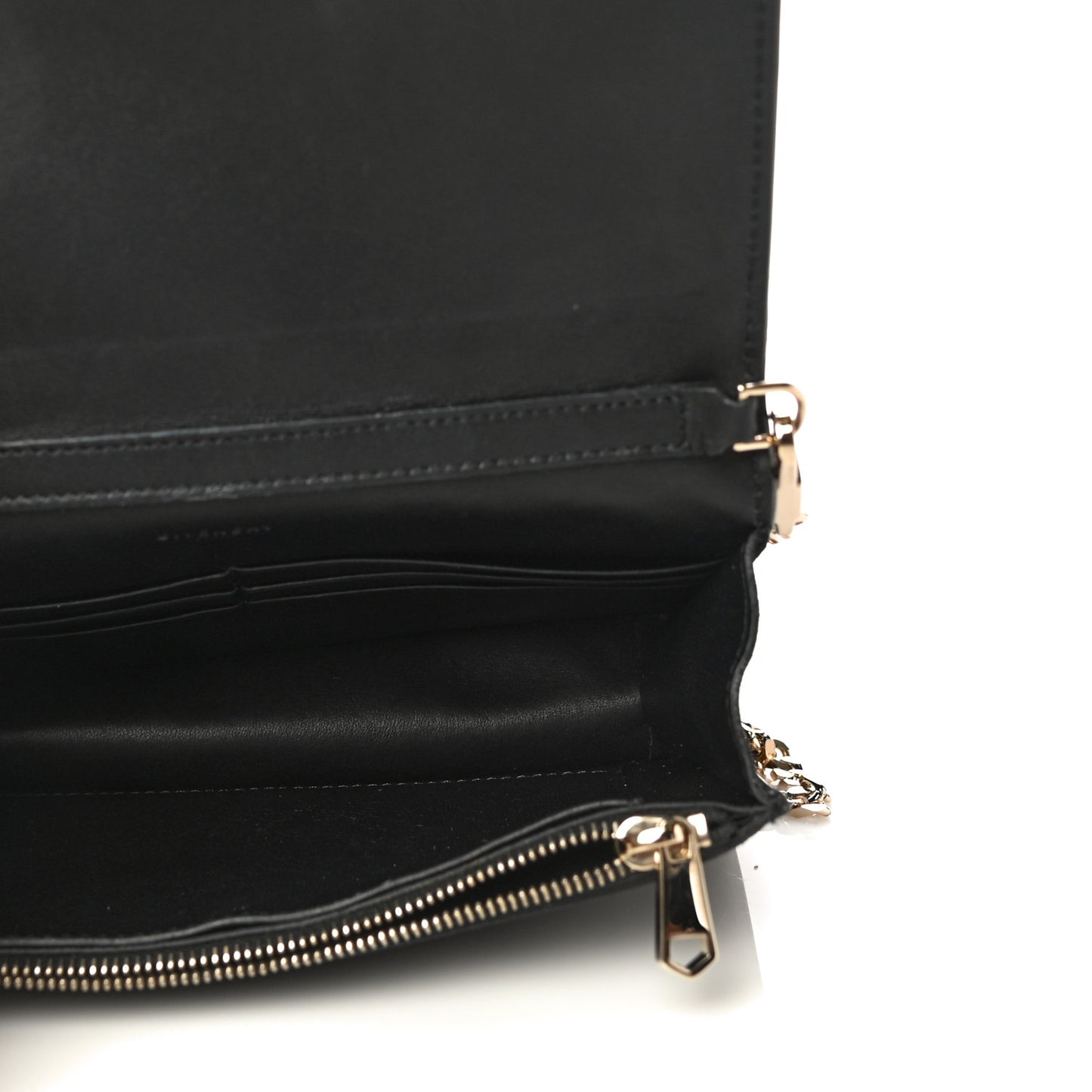 Suede Calfskin Egyptian Print Mini Pandora Chain Wallet Multicolor