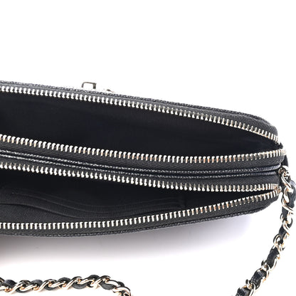 Chanel Caviar Quilted Small Vintage Mademoiselle Clutch With Chain Black 4 of 4