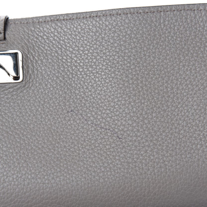 Gucci Cellarius Calfskin Medium Bamboo Daily Flap Shoulder Bag Storm Grey 9 of 11
