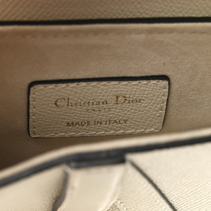 Christian Dior Grained Calfskin Mini Saddle Bag White 6 of 10