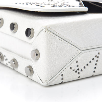 Jimmy Choo Lambskin Studded Star Lockett Petite Crossbody Bag Chalk 9 of 10