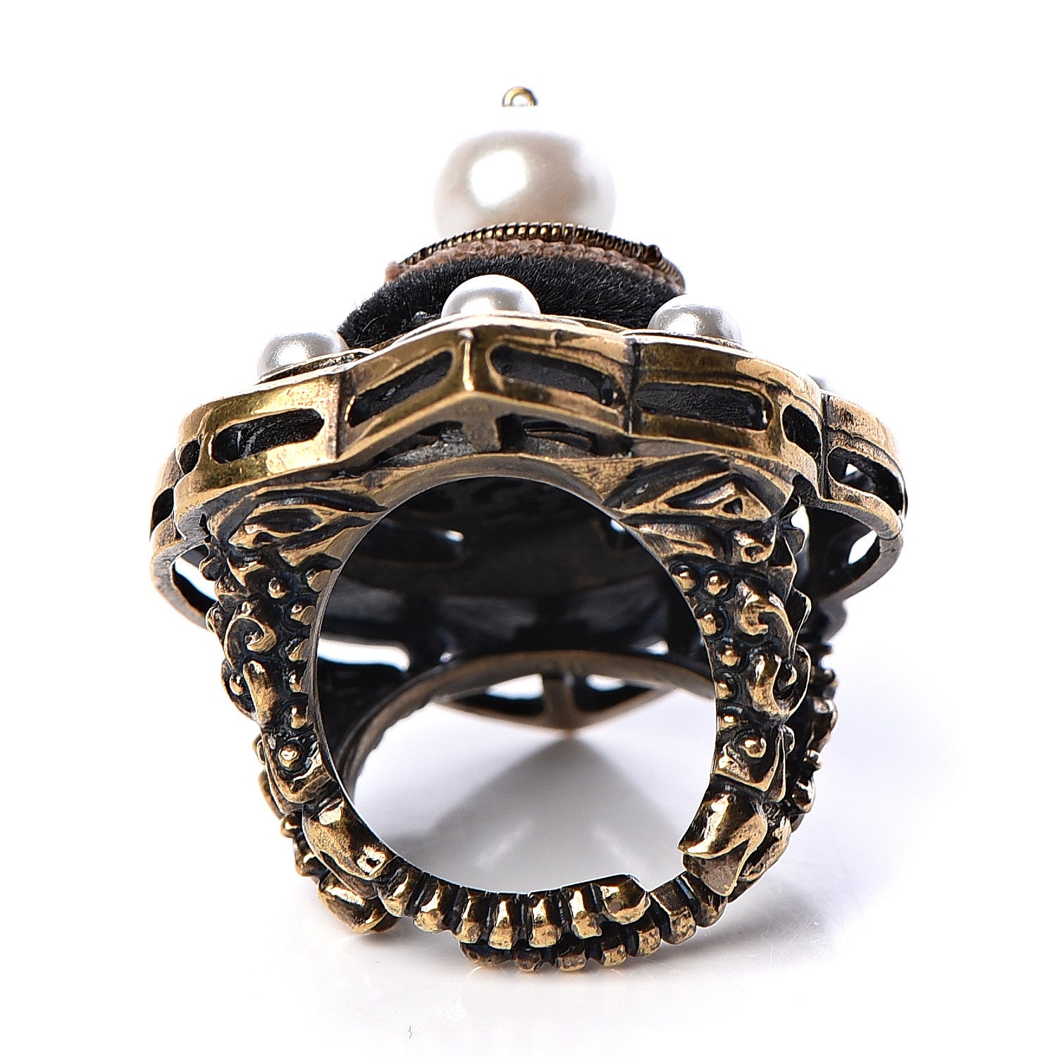 Gucci Metal Pincushion Motif Ring 13 4 of 5