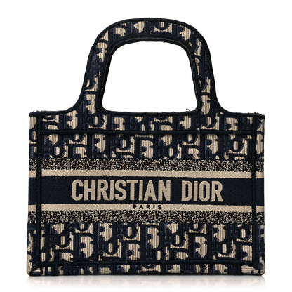 Christian Dior Oblique Mini Book Tote Blue Multicolor 1 of 11