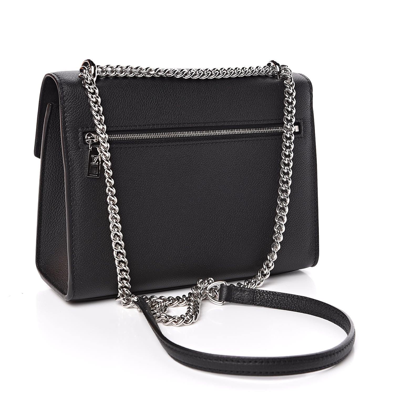 Louis Vuitton Soft Calfskin My Lockme Chain Bag BB Black 3 of 11