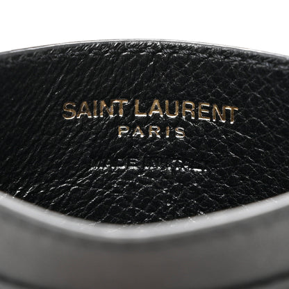 Saint Laurent Calfskin Monogram Credit Card Case Black 6 of 8