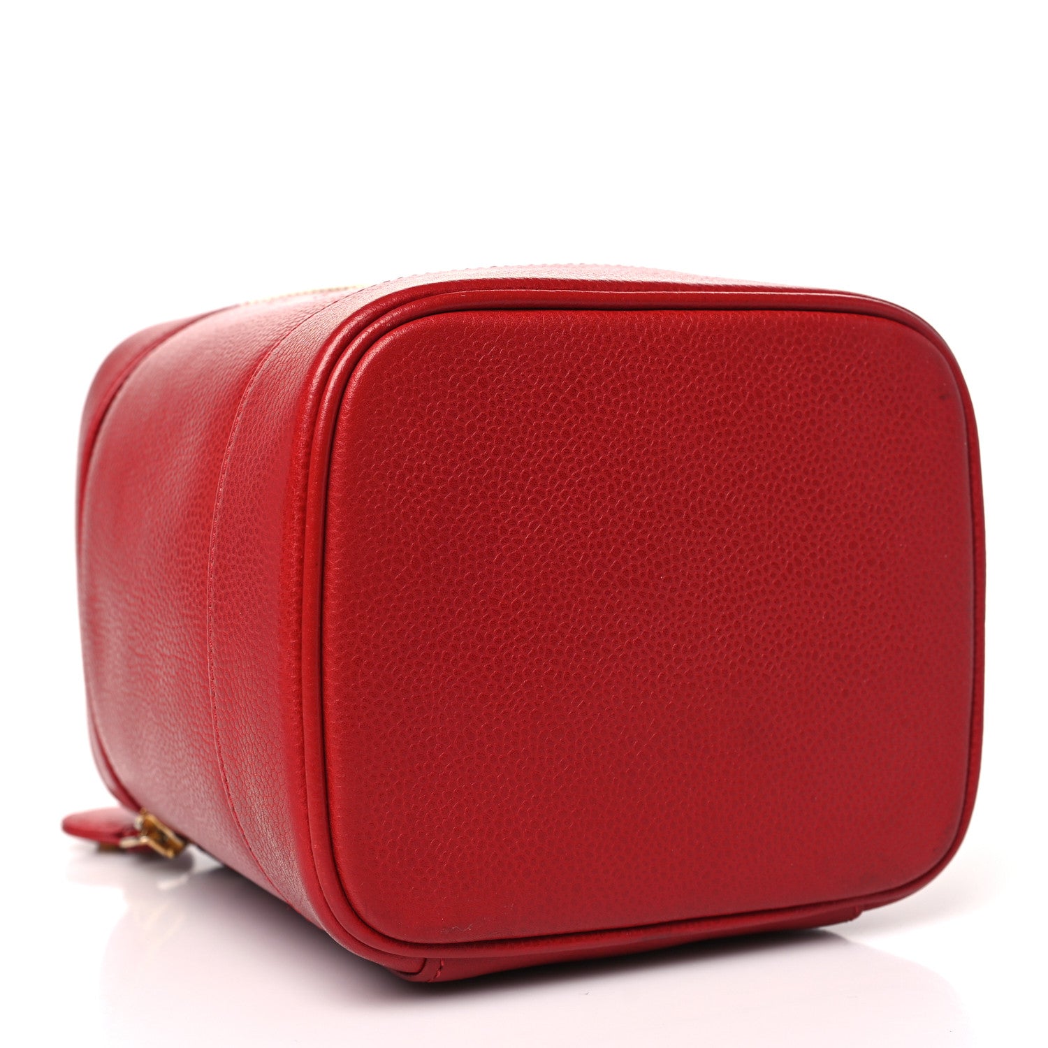 Chanel Caviar Vanity Cosmetic Case Red 4 of 13