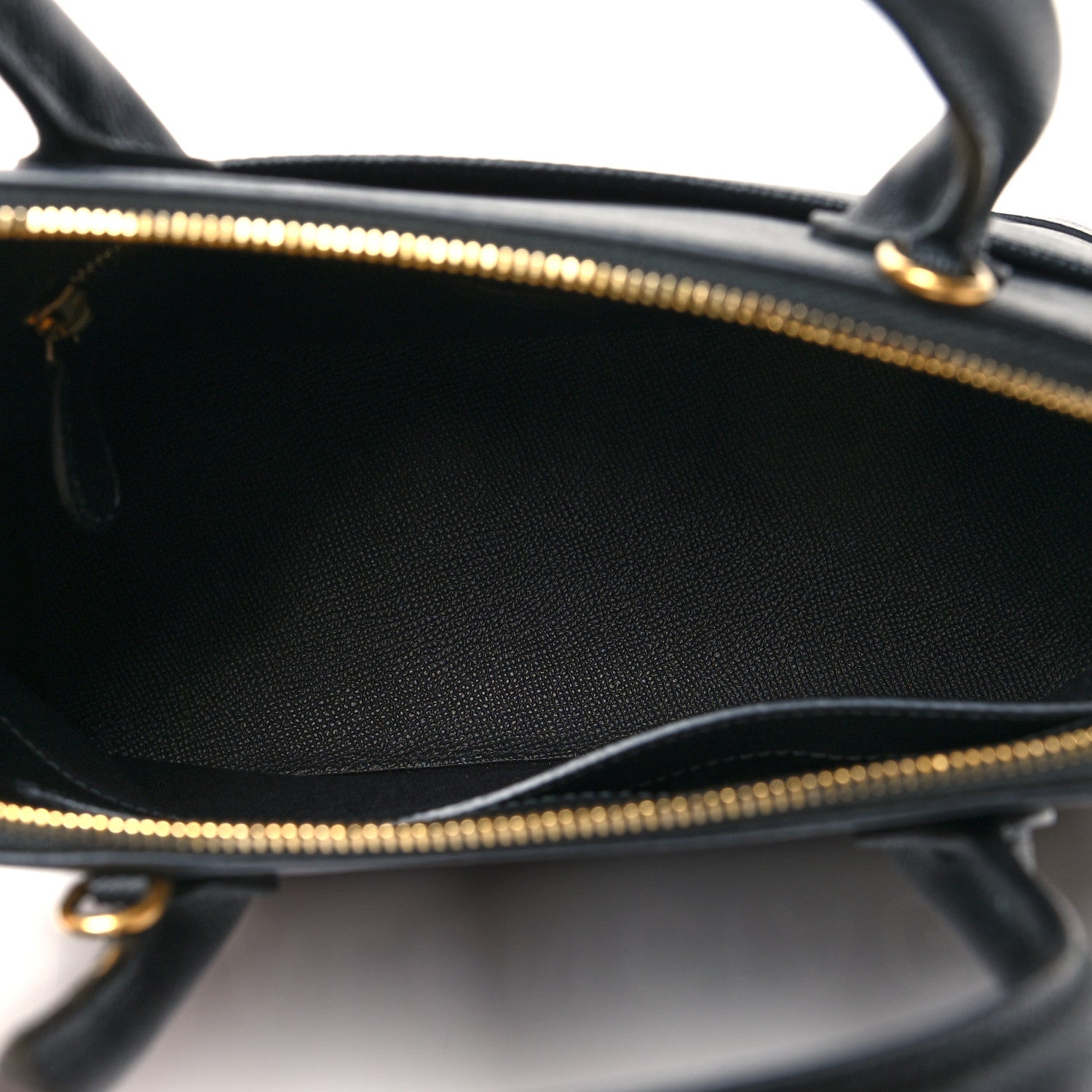 Balenciaga Signature Grained Calfskin Logo S Ville Top Handle Bag Black White 6 of 13