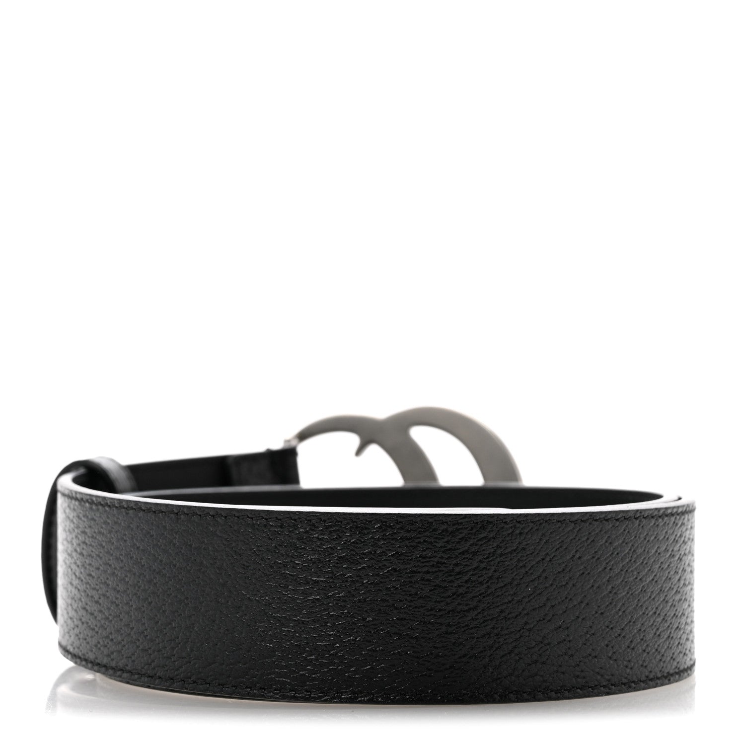 Gucci Textured Calfskin Double G 40mm Belt 95 38 Black 95 38 Black 2 of 8