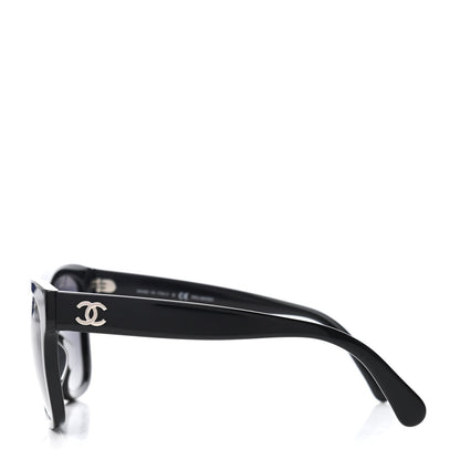 Chanel Acetate Polarized Square CC Sunglasses 5380 Black 3 of 4