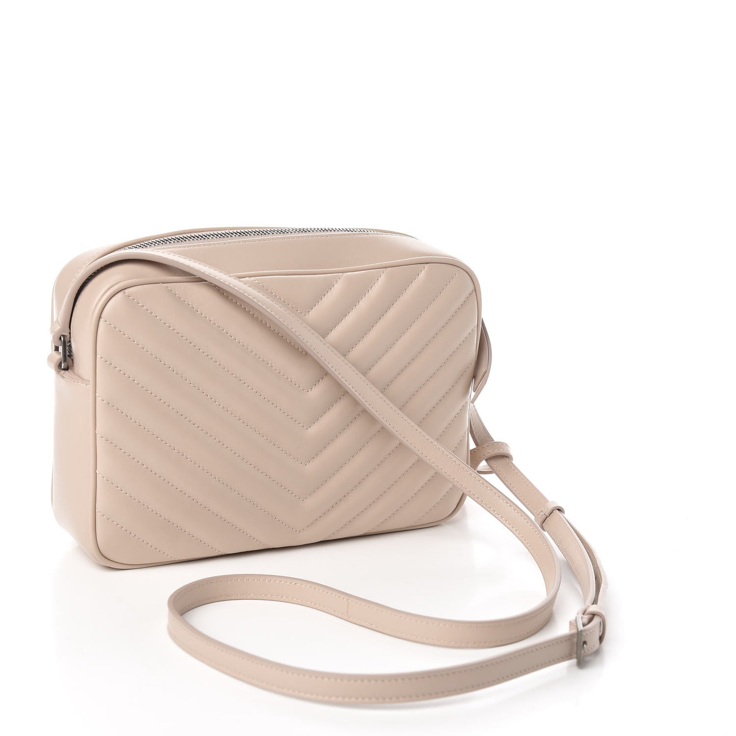 Calfskin Matelasse Monogram Lou Camera Bag Nude Powder