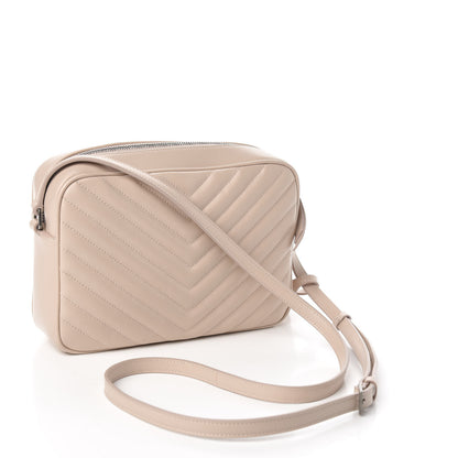 Saint Laurent Calfskin Matelasse Monogram Lou Camera Bag Nude Powder 3 of 10