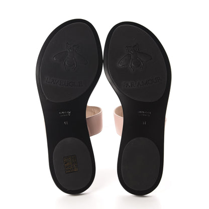 Gucci Calfskin GG Marmont Thong Sandals 41 Perfect Pink 6 of 9
