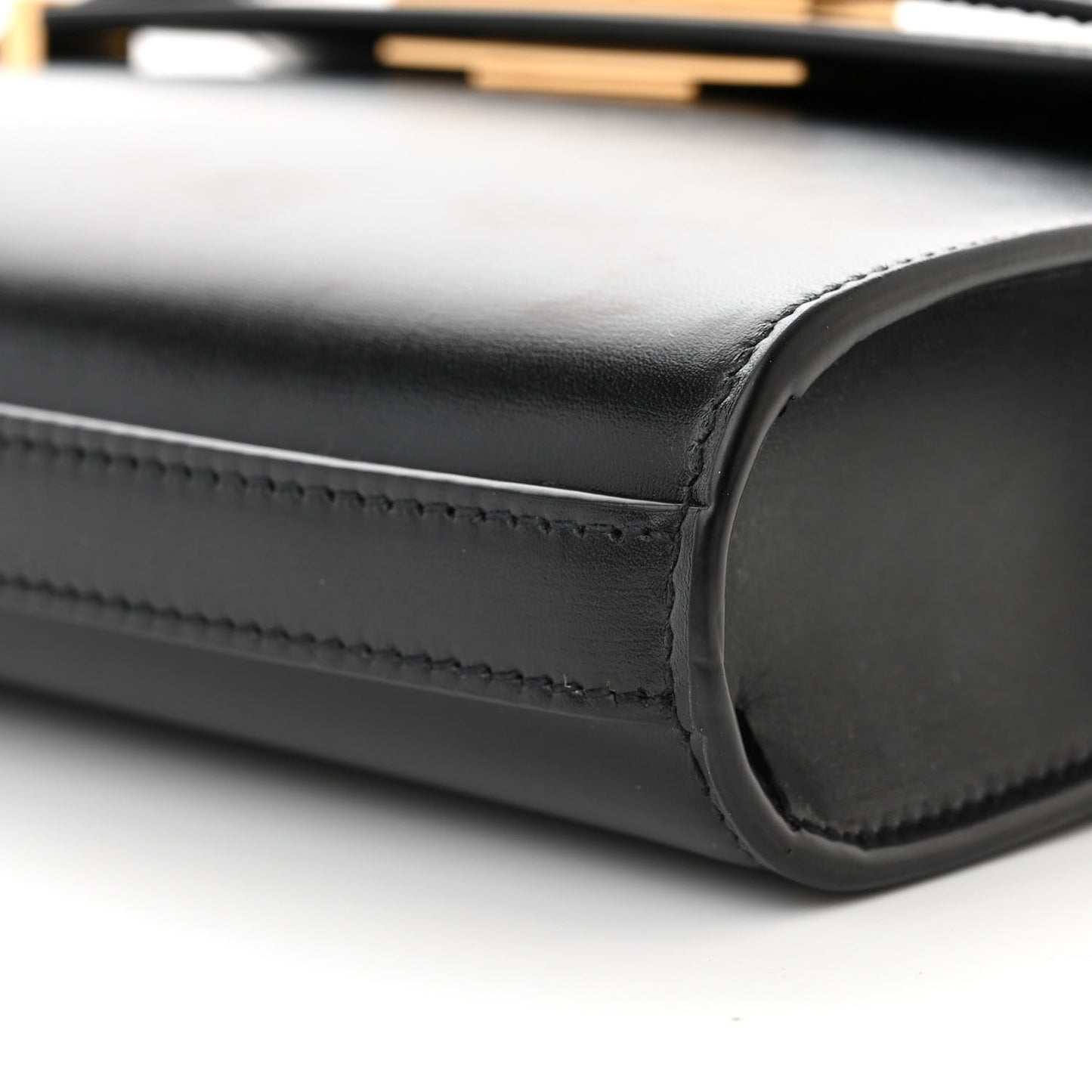Smooth Calfskin Mini Manhattan Shoulder Bag Black