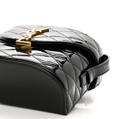 Saint Laurent Patent Matelasse Monogram June Box Bag Black 9 of 9