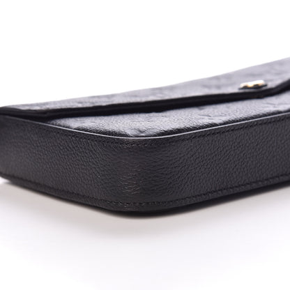 Louis Vuitton Empreinte Pochette Felicie Chain Wallet Black 10 of 13